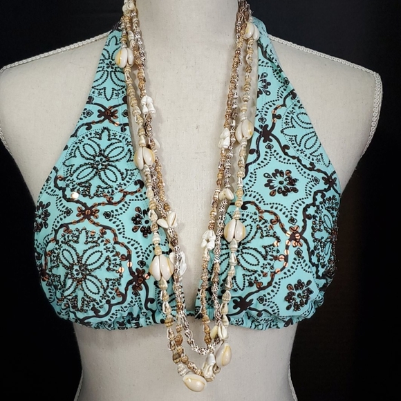 Set of 3 Seashell Necklaces beige, brown. - Picture 1 of 8